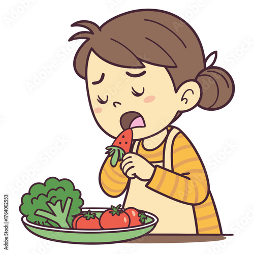 Unhappy veggie eater