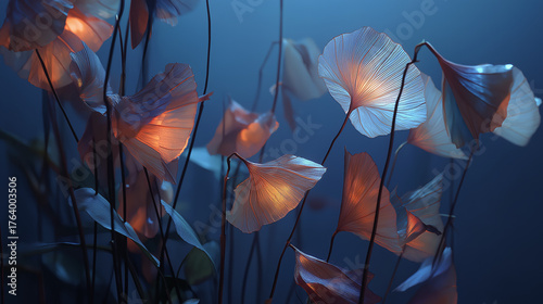 Magical plants that open only under moonlight