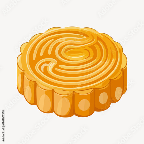 Chinese moon cake illustration vector