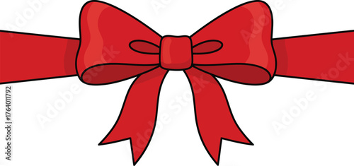 Gift Ribbon and Bow Illustration