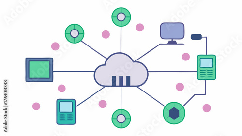 A network diagram illustrating the components of edge computing in a 5G network highlighting processing near the data source.