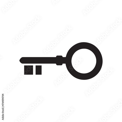 Key lock black icon security protection background design.