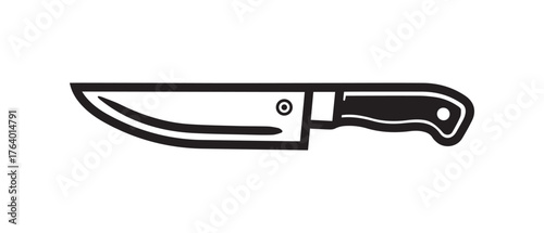 Knife sharp icon black line art iron clean design.