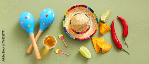 Composition with Mexican ma...