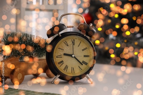 Alarm clock with Christmas ...