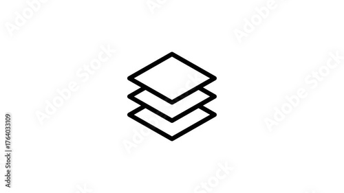 Layer icon animation. Layer icon. Icon animation.