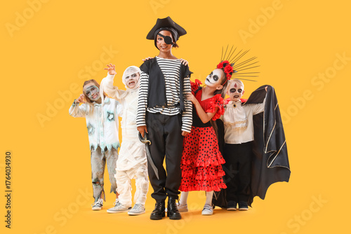 Group of children dressed f...