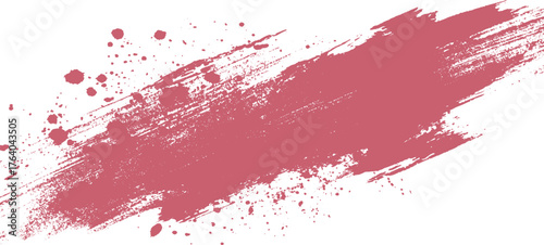  Red grunge brush rolled texture   grunge brush strokes oil paint on white background
