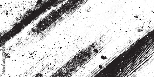Vector grunge brush strokes texture rough black scratches for paint splatter template brush strokes, brushes, lines, grungy. Dirty artistic design elements, boxes, frames. Vector illustration