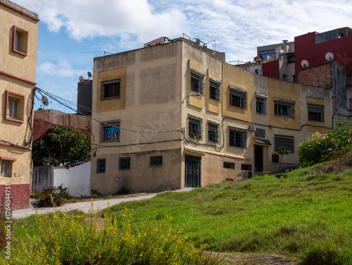 View of a neighborhood in Tangier, Morocco