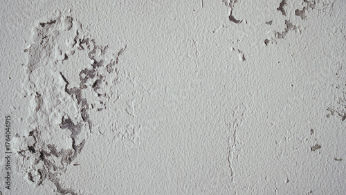 White walls with peeling paint