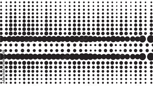 Abstract dotted pattern with horizontal lines perfect for design on transparent background silhouette