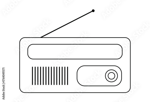 radio icon vector illustration