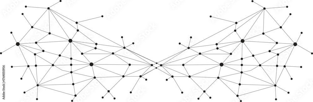 Rete digitale intrecciata, connessioni umane, tecnologia moderna, network futuristico