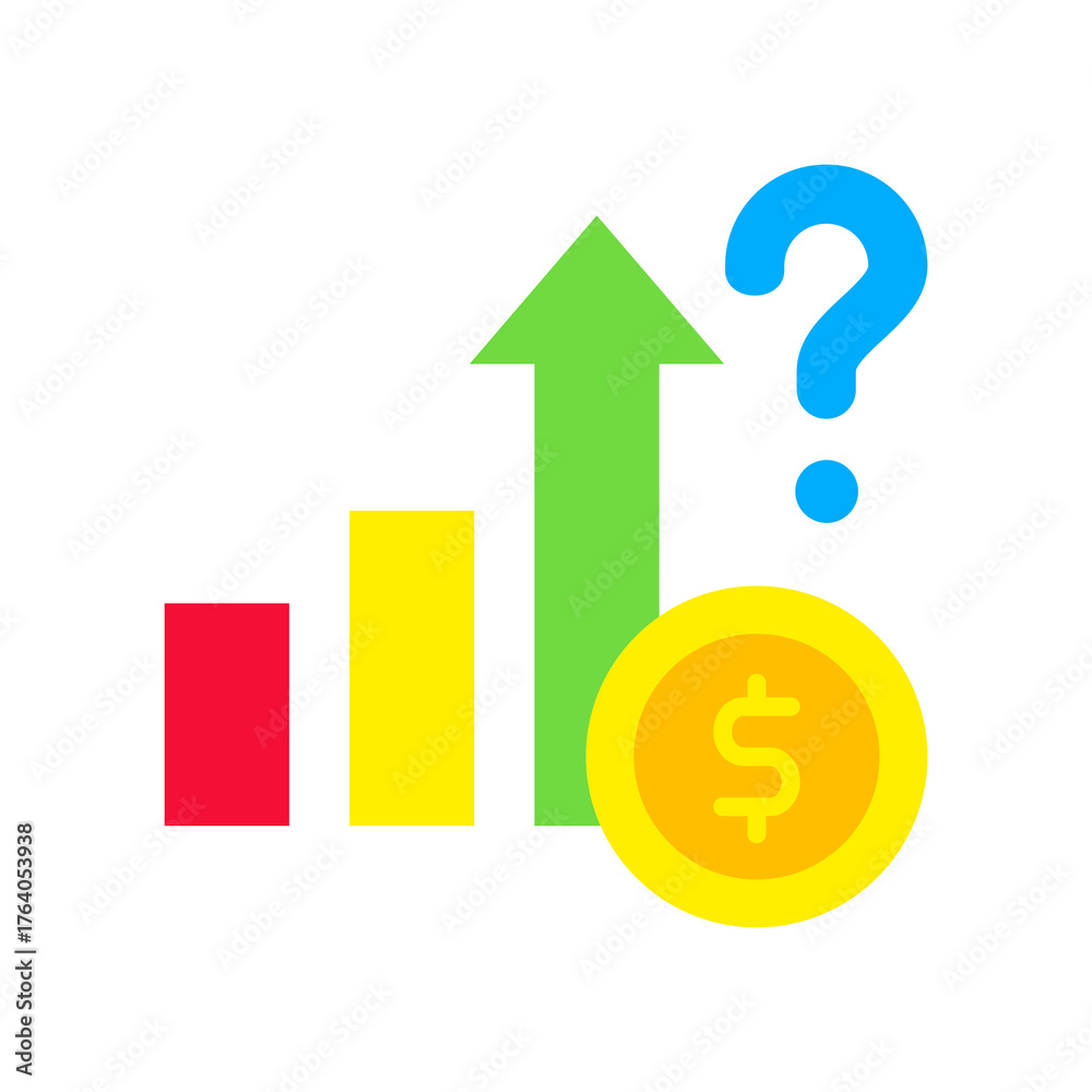 Fototapeta premium Forecast flat icon