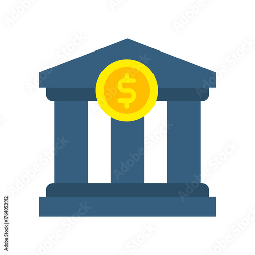 Bank flat icon