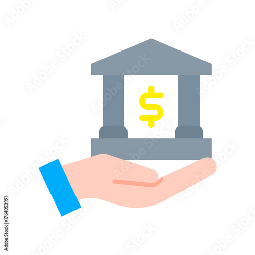 Banking Service flat icon