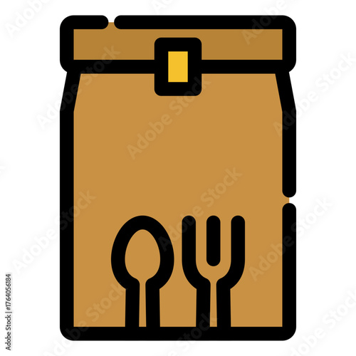 food takeaway packaging icon