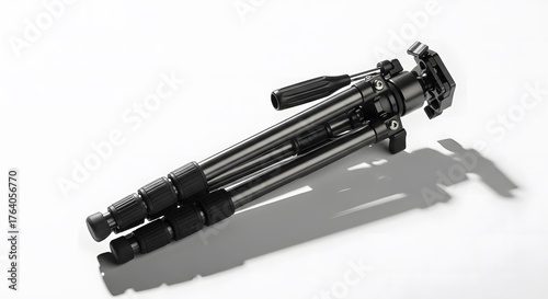 Professional Camera Tripod for Photography and Videography on a White Background