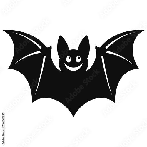 bat on white background