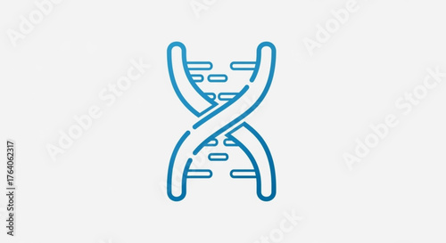 Illustration of a dna helix, a fundamental component of life, representing genetic information and heredity