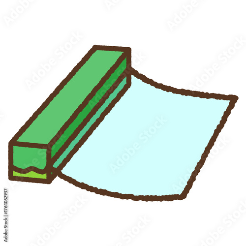 手書き風の単品アイコンイラスト　ラップ