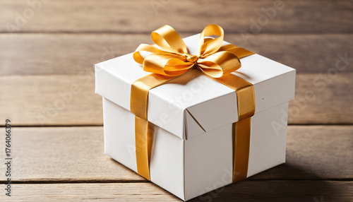 a simple white gift box wit...