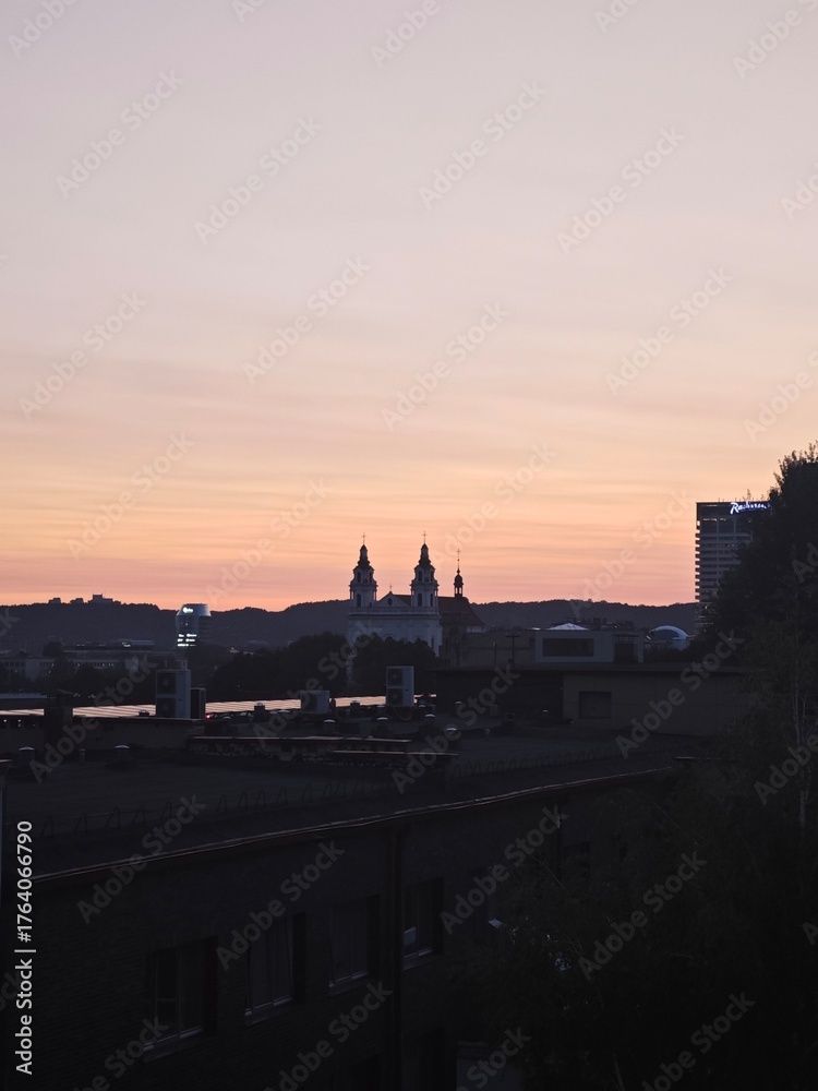 Fototapeta premium sunset in prague