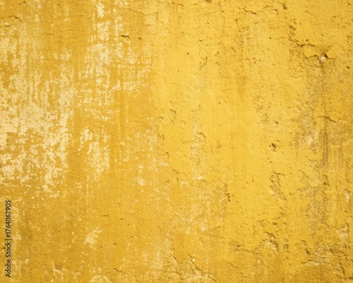 Grunge Yellow Wall Texture Background