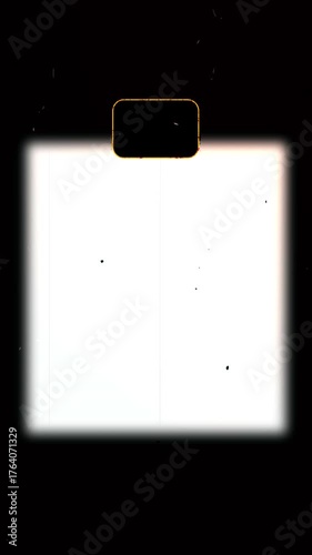 Vertical Vintage Retro 8mm Film Frame Matte Projector Overlay 4K
