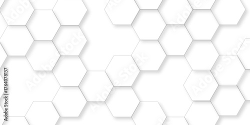 Geometric abstract hexagon technology background.. Abstract honeycomb background.. Vector illustration of hexagons pattern, Creative idea for medical technology or science design.