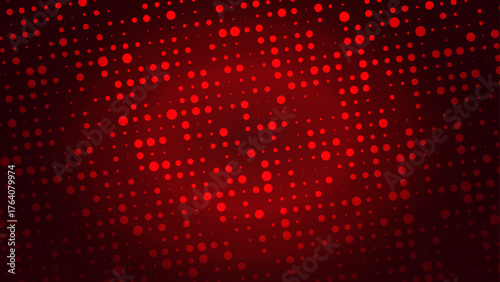 大小さまざまなランダムドット背景（赤）