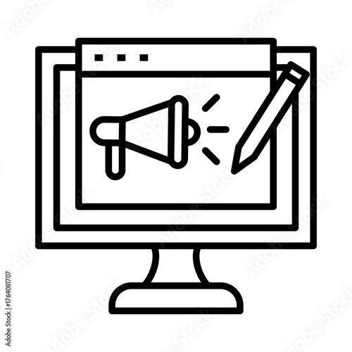 Content marketing icon