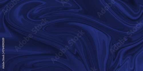 The texture of black and blue marble pattern modern style Liquid background. blue marble pattern texture natural background. Paper with soft waves and white fabric liquid metallic art paint texture.