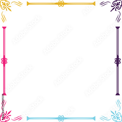 Beautiful colorful flower art and mandala vector design