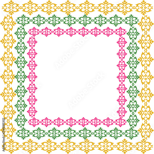 Beautiful colorful flower art and mandala vector design