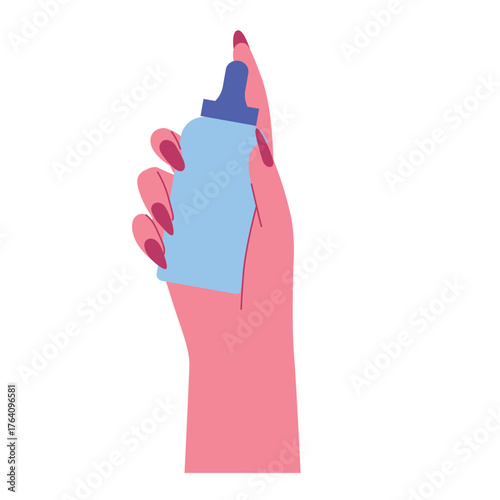 displaying toner bottle illustration
