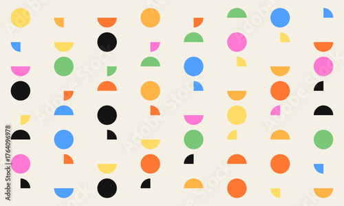 Abstract scatter geometric pattern vector design background