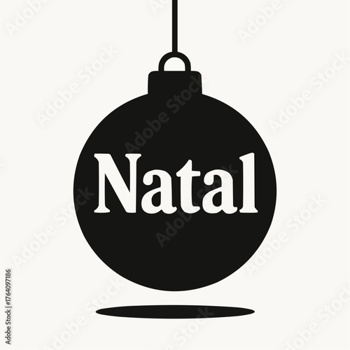 Natal Ornament Silhouette simple compose 