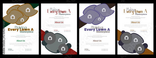 social media flyer template enhances your garden services' online presence. It is perfect for promoting landscaping, lawn care, and outdoor design services across various platforms.lawn care flyer des