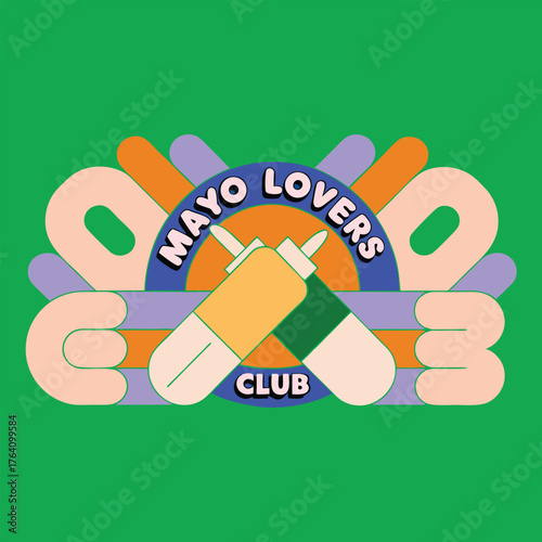 MAYO LOVERS CLUB Cartoon Hands with Squeeze Bottles – A Bold, Playful Tribute to Flavor Obsession and Saucy Community Vibes