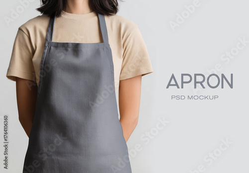 Realistic Apron Mockup Design PSD