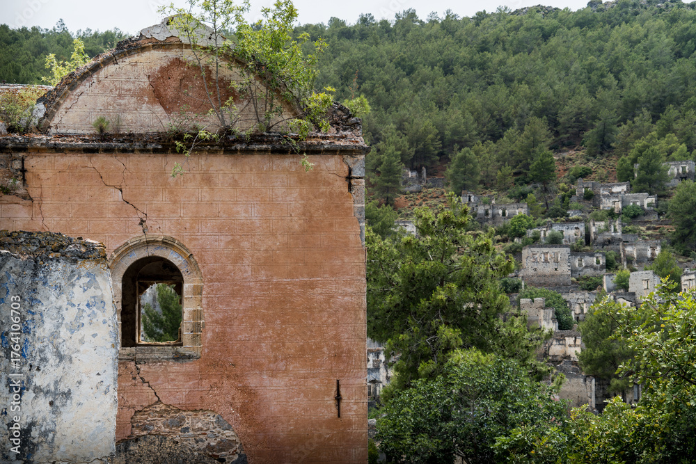 Fototapeta premium church in the old abandoned village