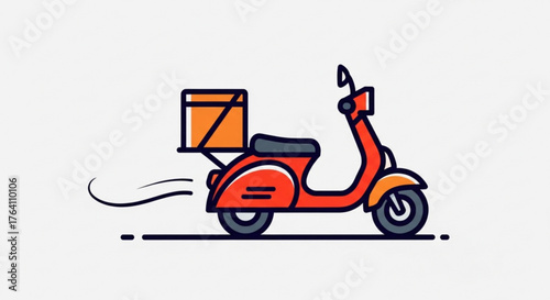 Speedy delivery scooter, ensuring your packages arrive quickly and safely, a convenient solution for all your transportation needs