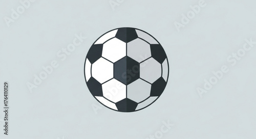 Illustration of a soccer ball, perfect for sports, games, and recreational activities related designs and projects