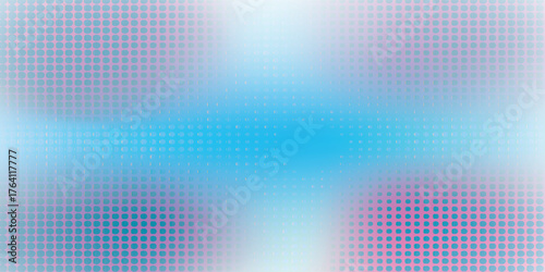 An abstract gradient background with small circular dots in shades of blue, pink, and purple creates a soft, modern, and futuristic design.