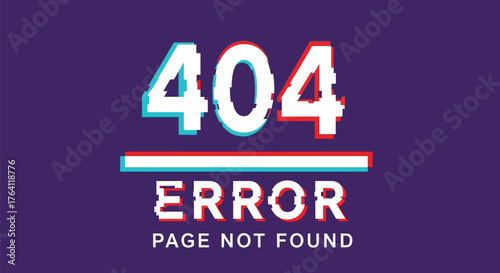 Four oh four error page not found website problem design concept
