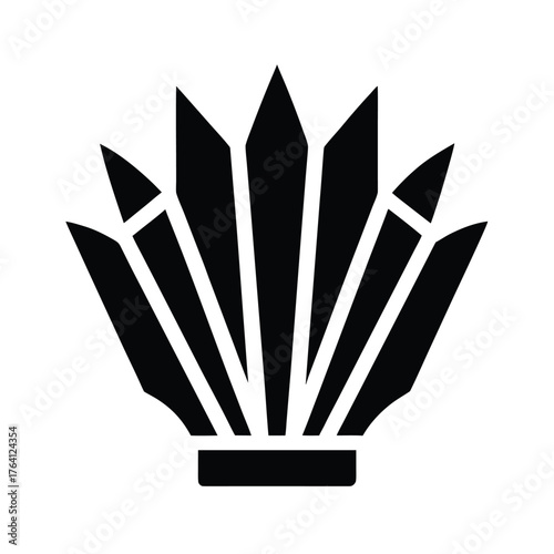 Papyrus Cluster Icon Vector Illustration