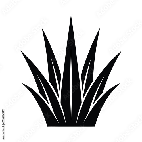 Sedge Cluster Icon Vector Illustration