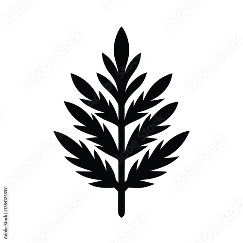 Hornwort Cluster Icon Vector Illustration